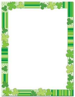 Green Clovers St. Patrick's Day Laser &amp; Inkjet Computer Printer Paper