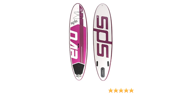 Paddel Surf Sup SPS EVO 10x30”x4” Rosa Allround Remo de Fibra cario + Mochila Ruedas
