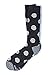 Alynn Men's Hipster Dark Charcoal Gray D2O Dice Dungeons & Dragons Novelty Crew Dress Socks