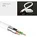 Lightning to 30-Pin Adapter, AKwor 8 Pin to 30 Pin Charging Cable Adapter Converter for Phone 7, 7 Plus, 6S, 6S Plug, 5S, 5C, ipad - White 20CM