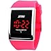 Touch Screen Outdoor Sports Black Watch with LED, Digital for Boys Girls, Above 10 Years Old Kids
