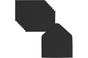 Leucasa 50 Pieces 5x7in Envelopes Invitation Envelopes Wedding Envelopes for Greeting Card, Wedding, Graduation, Baby Shower,