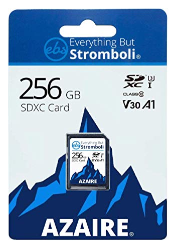 everything but stromboli tarjeta sd de 256 gb clase 10 uhs-1 u3 velocidad c10 v30 256g tarjeta de memoria sdxc almacenamiento para cámara compatible, computadora, videocámara de video