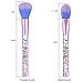 Unicorn Makeup Brushes, Coshine 7pcs Liquid Quicksand Glitter Makeup Brush Set With Crystal Pouch, Nylon Hair with Acrylic Handle