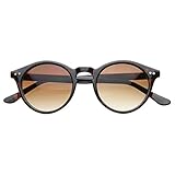 zeroUV - Vintage Inspired Small Round Circle Key Hole Retro P3 Sunglasses with Rivets