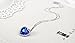 Neoglory Jewelry Charm Ocean Titanic Heart Blue Pendants Necklace Clear Crystal Rhinestone Jewelry 18inches