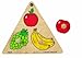 Small World Toys Ryan's Room Wooden Puzzle - Triangle Shaped Fruit Design