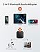 TaoTronics Bluetooth 5.0 Transmitter/Receiver, Wireless 3.5mm Audio Adapter (aptX Low Latency, Pair 2 at Once, for TV/Car Sound System, Volume Control)thumb 2