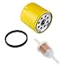 Harbot Oil Filter with Fuel Filter for Cub Cadet LTX1040 LT1045 LTX1045 LT1050 LT1042 GT1554 2166 2185 2135 L1046 LT1040 SLT1554 Lawn Mower primary