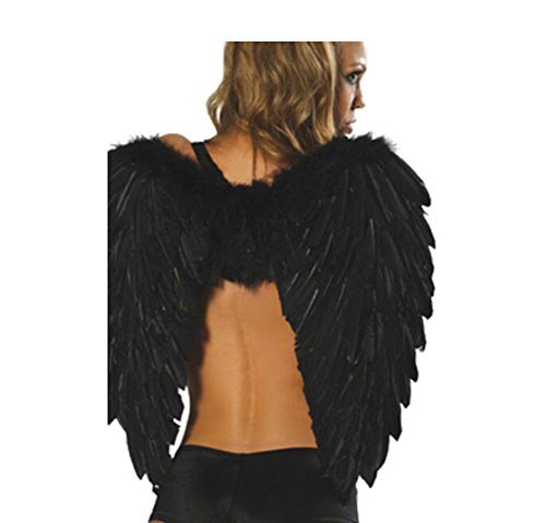 Women's Halloween Large Wings (Black)