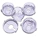 Clear Safety Oven Knobs Cover 4 Pack - Baby Proofing Protection Lock for Ovens/Stoves When Kids, Children, Toddler Around - Protective Durable Knob That Fits Most Ovens