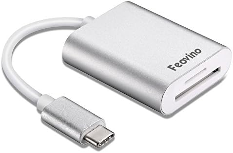 USB C Card Reader, Feovino USB 3.1 Type C Memory Card Adapter for SD Card/Micro SD Card/TF Card for MacBook Pro 2016/2017, New Macbook 12", Samsung Galaxy S8/S8 Plus and more USB C Devices