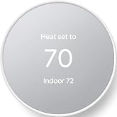 Google Nest Thermostat - Smart Thermostat for Home - Programmable Wifi Thermostat - Snow