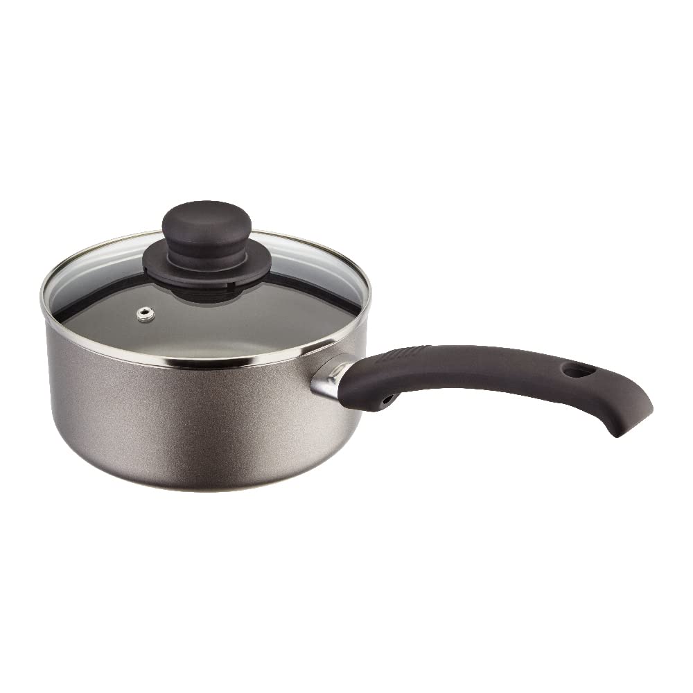 Judge Everyday 18cm Non-Stick Saucepan, 1.8L with Vented Glass Lid and Stay Cool Handle, Aluminium, Dishwasher Safe, Not Suitable for Induction Hobs, Compatible with All Other Hobs — image 1