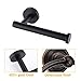 KES Vertical Toilet Paper Holder Bathroom Tissue Holder Paper Roll Dispenser SUS 304 Stainless Steel Rustproof Toilet Roll Holder Wall Mount Matt Black, A2075S12-BK