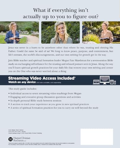 Relaxed Bible Study Guide plus Streaming Video: Letting Go of Self-Reliance and Trusting God Relaxed Bible Study Guide plus Streaming Video: Letting Go of Self-Reliance and Trusting God Paperback Audible Audiobook Kindle