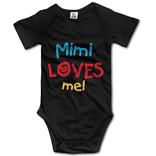 Cute Baby Onesie Mimi Loves Me and Gifts Short Sleeve Bodysuit