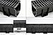 Deep Series, 83300-3.28 ft Trench Drain - Black Polymer, For Drainage Systems, Driveway, Basement, Pools, etc