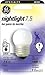 GE Lighting 570958 41267 7.5-Watt Nightlight, Soft, S11 1CD Light, 1 Count (Pack of 1), White Bulbs