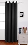 Deconovo Black Blackout Panel Curtain 52 By 95 Inch
