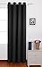 Deconovo Black Thermal Insulated Blackout Panel Curtains 52 by 84 Inch,1 Panel