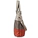 BaoLan Women's Fashion PU Leather Splice Crossbody Bags Tote Handbag Shoulder Bag Orange