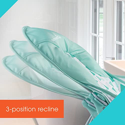 Summer Baby Bather Folding Bath Sling With Warming Wings (Green