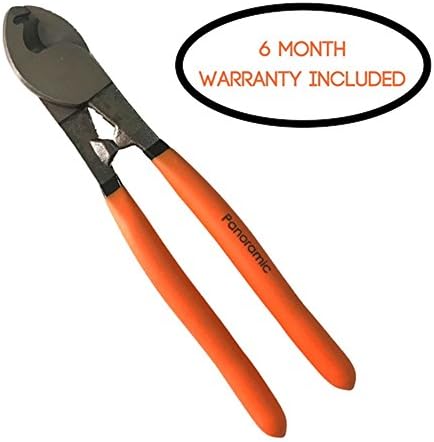 Cable Cutter: 9.5 inch, High Leverage, Ergonomic, Electrical Use