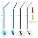 Reusable Straws Stainless Steel Straws Silicone Straws Set of 12 Packs in Different Size Drinking Straws for YETI & RITC Perfect Smoothie Straws by BONNEVIE