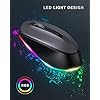 LED-Bluetooth-Mouse-seenda-3-Mode-Silent-Rechargeable-Wireless-Bluetooth-Mouse-BT50BT3024G-for-Multi-Device-Compatible-with-iPad-Laptop-PC-Mac-OS-Windows-Android-Space-Gray LED Bluetooth Mouse, seenda 3-Mode Silent Rechargeable Wireless Bluetooth Mouse( BT5.0/BT3.0/2.4G) for Multi Device…
