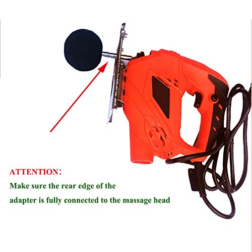 Massage Jigsaw Adapter Bit Deep Tissue Percussion Massager Balls for Muscle Relaxation Trigger Point Massage (6+2)