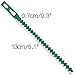KINGLAKE 100 Pcs 5.1 Inch Flexible Adjustable Plant Ties Plastic Gardening Plant Twist Tiesthumb 1