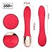 Luxsire Wand Massager Cordless Therapeutic Waterproof Elegant Power USB Rechargeable 8 Powerful Speeds 12 Pulsating Patterns Vibration For Muscle Aches Sports Recovery Pink