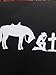 Chase Grace Studio Cowgirl Praying Cross Horse Christian Vinyl Decal Sticker|WHITE|Cars Trucks SUV Laptops Tool Box Wall Art|7