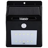 Mabor Solar Light with Motion Sensor, Waterproof Security Light (10 LEDs)