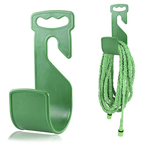 JISETY Hanger Abs Portable Home Storage Durable Hose Holder Rack Flexible Garden Hook Green Wall Mounted Expandable