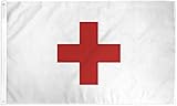 Red Cross Flag 3x5ft Support Medical Workers Red