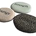 Courage Strength Believe Engraved Stones - 3 Stone Set