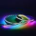 Mokungit 3.2ft/1m APA102-C 144 LEDs 5050 RGB Individually Addressable RGB Full Color Magic LED Strip DC5V (White PCB Non-waterproof IP20)