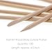 KINGMAS 100 Pcs Orange Wood Nail Sticks, Double Sided Cuticle Pusher, Multi Functional Nail Remover Cleaning Tool, Can also be used as Eye Brow Wooden Wax Sticks