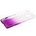 Xcessor Transition Color Flexible TPU Case for Microsoft Lumia 950. with Gradient Silk Thread Texture. Transparent/Purple