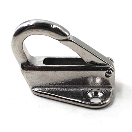 Flomore Fender Hook Marine Grade 316 Stainless Steel Spring Snap Hook Boat Ship Hardware (Pack of 4) - Thumbnail 3
