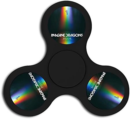 Triangle Imagine_Evolve_Dragons High-speed Finger Fidget Spinners Toy for ADD, ADHD, Anxiety, Adult &amp; Children