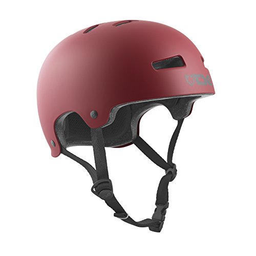TSG Erwachsene Halbschalenhelm Evolution Solid Color, Satin Oxblood, L/XL, 75046