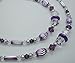 Amethyst Austrian Crystal / Purple Laser Cut Bead Mix Eyeglass Chain