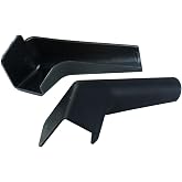 JR Products 655-BK-A Black Rigid Extended Rain Gutter Spout