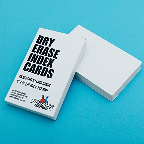 Dry Erase Index Cards 45pcs Laminated Cards Blank w/Box Reusable
