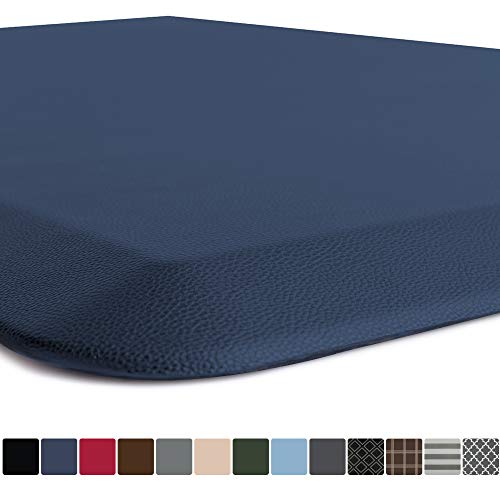 GORILLA GRIP Original Premium Anti-Fatigue Comfort Mat, Phthalate Free, Ships Flat, Ergonomically Engineered, Extra Support and Thick, Kitchen and Office Standing Desk, 39x20, Navy Blue