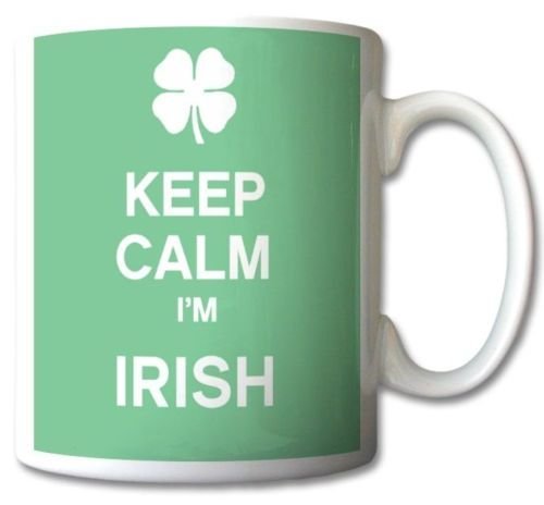 Keep Calm I'm Irish Green Mug Cup Gift Retro