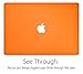 UESWILL Smooth Soft-Touch Matte Hard Shell Case Cover Compatible with MacBook Pro 13 inch with CD-ROM (Non-Retina) (Model A1278) + Microfibre Cleaning Cloth, Orange